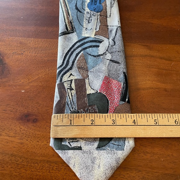 VTG Picasso collection Tie. “Woman with a Mandolin” 1914 Spadem - Picture 6 of 7